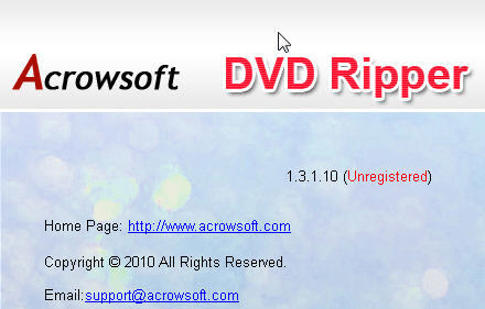 Acrowsoft DVD Ripper Screenshot 1