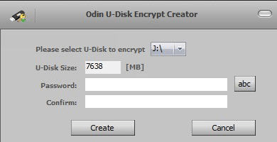 Odin U Disk Encrypt Creator Screenshot 1