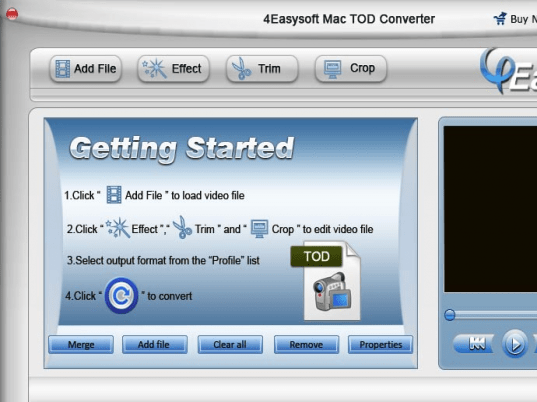 4Easysoft Mac TOD Converter Screenshot 1