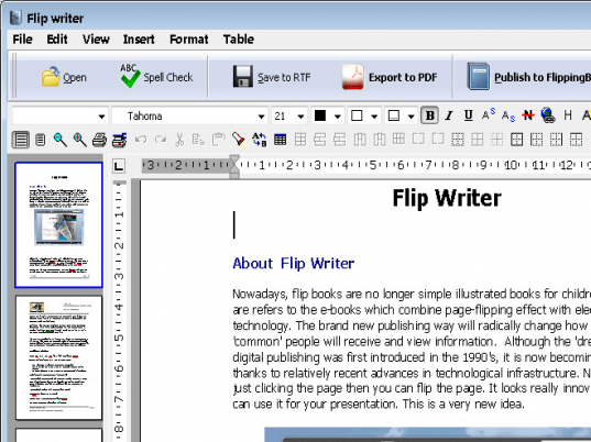 Flip Writer Standard Screenshot 1