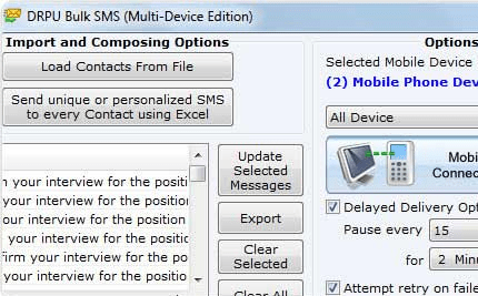 GSM Mobile Bulk SMS Software Screenshot 1