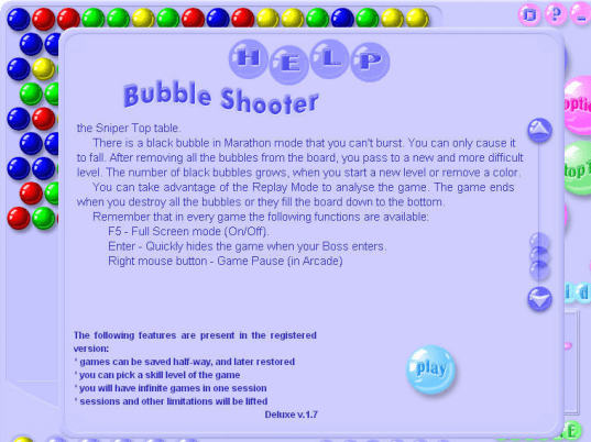 Bubble Shooter Deluxe Screenshot 1