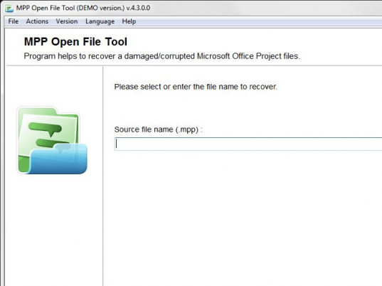 MPP Open File Tool Screenshot 1