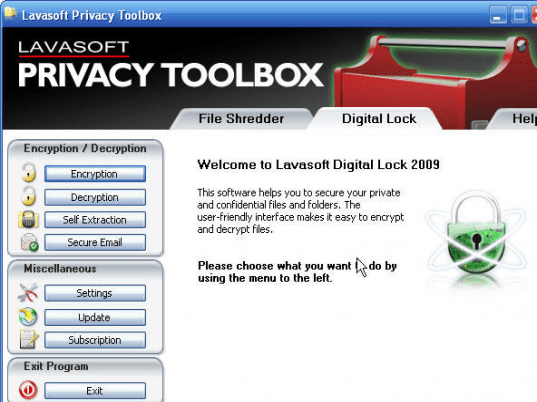 Lavasoft Privacy Toolbox Screenshot 1