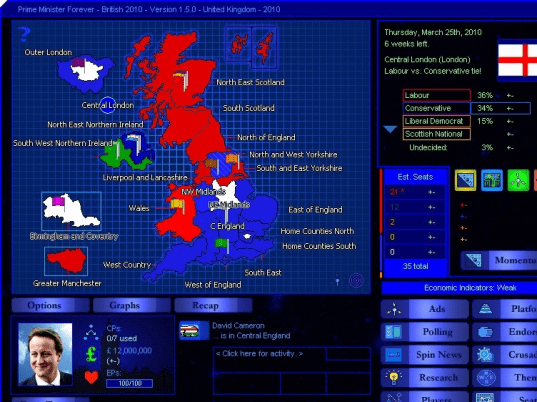 Prime Minister Forever - British 2010 Screenshot 1