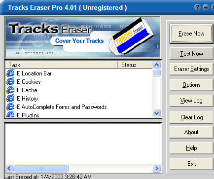 Internet Eraser Pro Screenshot 1