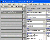 Vendor Organizer Deluxe Screenshot 1