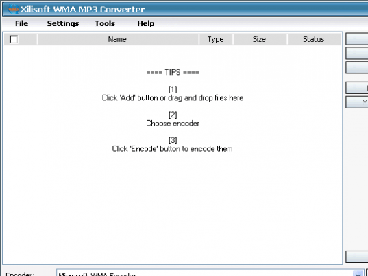 Xilisoft WMA MP3 Converter Screenshot 1
