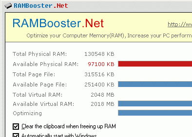 RAM Booster .Net Screenshot 1