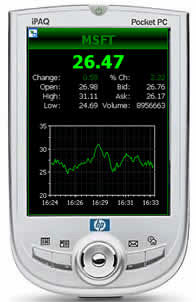 Stock Quotes for Pocket PC Screenshot 1