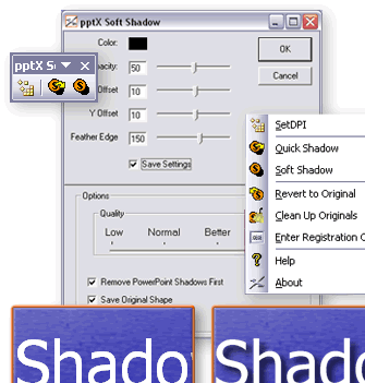 pptXTREME SoftShadow for PowerPoint Screenshot 1