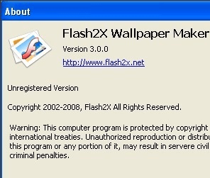 Flash2X Wallpaper Maker Screenshot 1