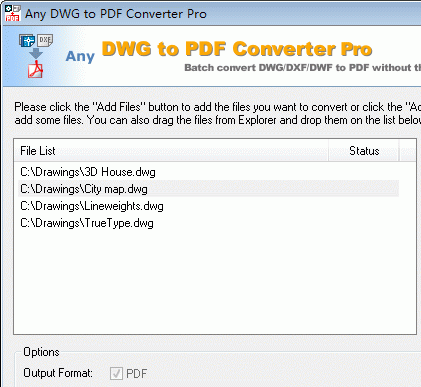 DWG to PDF Converter Pro (DWG to PDF) Screenshot 1