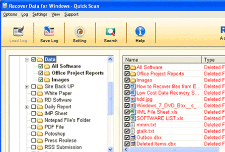 Windows Recovery Software Screenshot 1