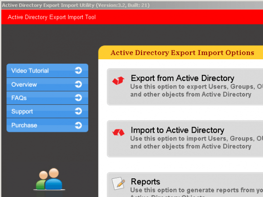 Active Directory Export Screenshot 1
