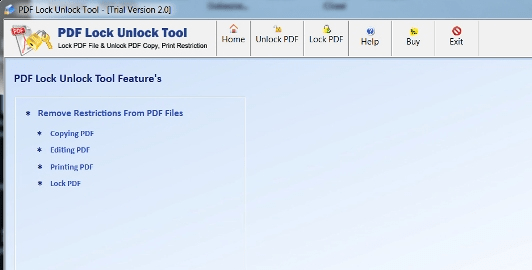 PDF Unlock Utility Screenshot 1