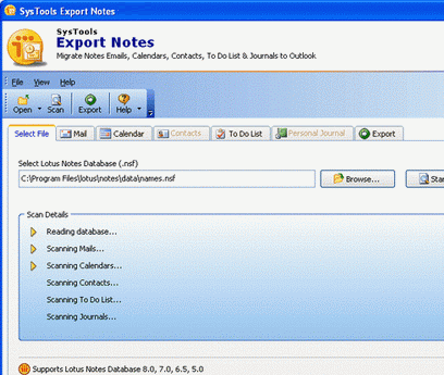 Convert Lotus Notes Mailboxes Screenshot 1