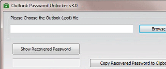 Retrieve PST Password Screenshot 1