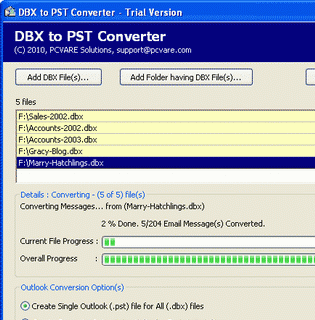Convert DBX File to PST Screenshot 1
