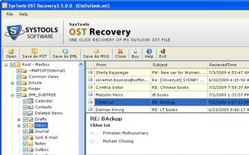 Microsoft OST File Reader Screenshot 1