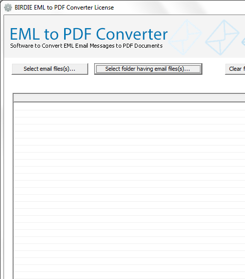 Windows Live Mail to PDF Screenshot 1