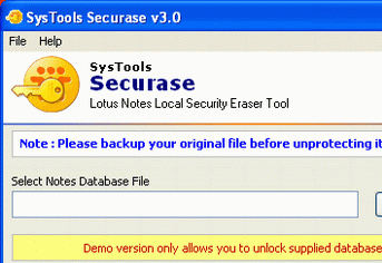 Software for removing NSF security Screenshot 1