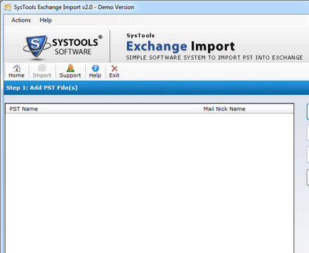 MS Exchange Import Screenshot 1