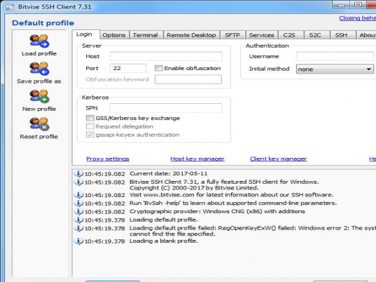 Bitvise SSH Client 8.42 - free download for Windows