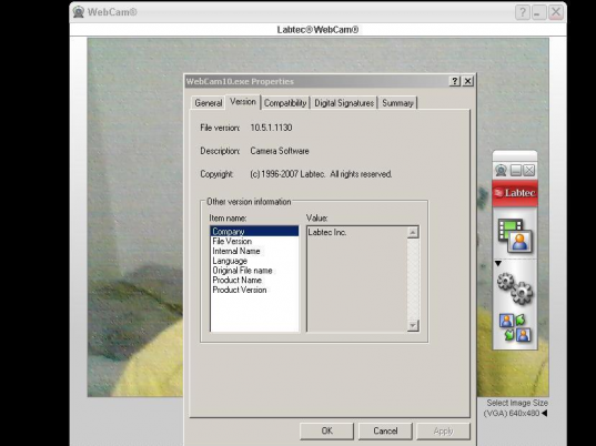 Labtec WebCam Screenshot 1