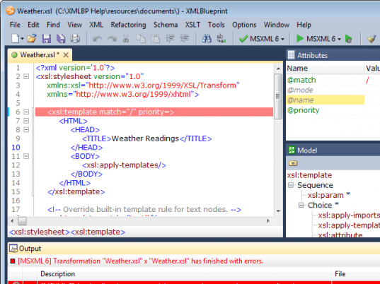 XMLBlueprint XML Editor Screenshot 1