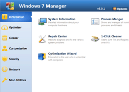 Windows 7 Manager Screenshot 1
