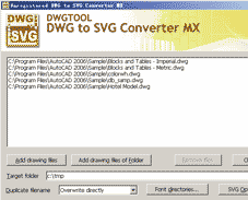 DWG to SVG Converter MX 2010 Screenshot 1