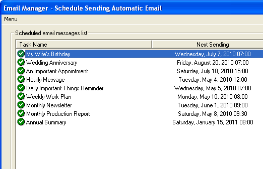 Outlook Schedule Sending Automatic Email Screenshot 1