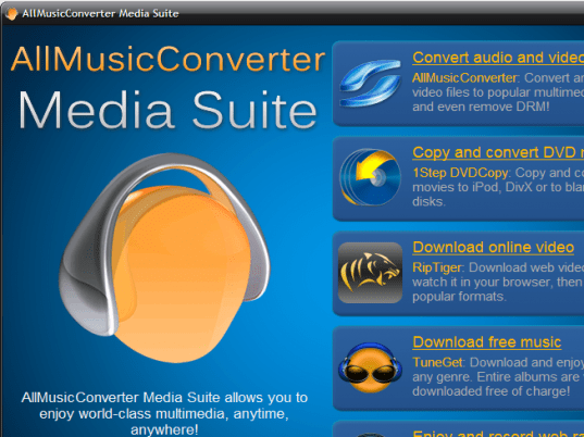 AllMusicConverter Media Suite Screenshot 1
