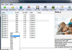Pixillion Image Converter for Pocket PC Screenshot 1