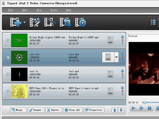 Tipard iPad 2 Video Converter Screenshot 1