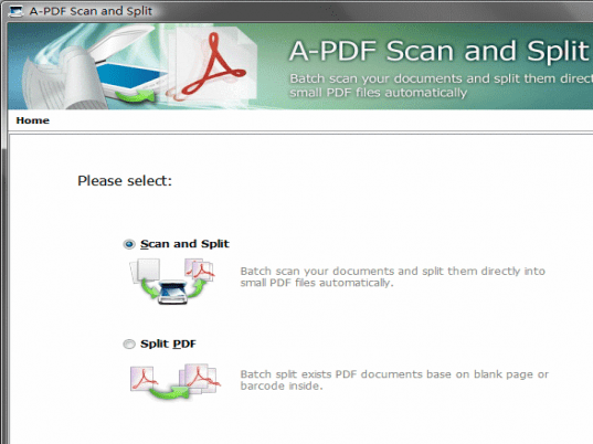 A-PDF Scan and Split Screenshot 1