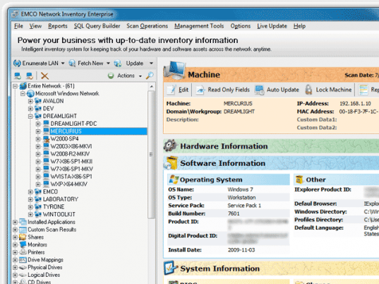 EMCO Network Inventory Enterprise Screenshot 1