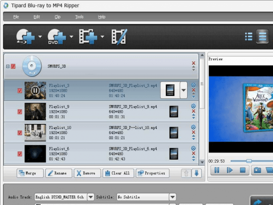 Tipard Blu-ray to MP4 Ripper Screenshot 1