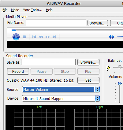 All2WAV Recorder Screenshot 1