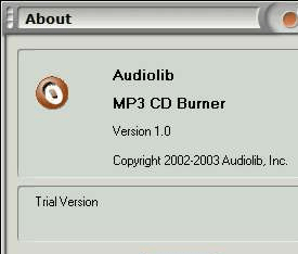 Audiolib MP3 CD Burner Screenshot 1
