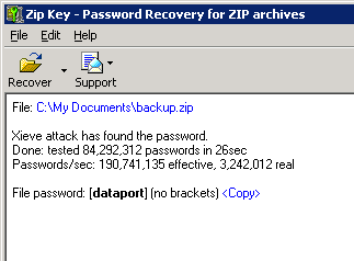 Zip Key Screenshot 1
