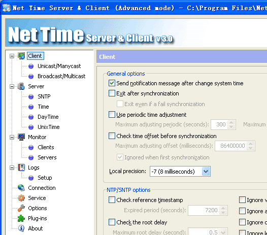 Net Time Server & Client Screenshot 1