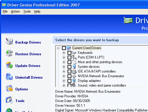 Driver Genius Professional Edition 2004 Screenshot 1