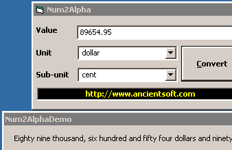 Num2Alpha ActiveX DLL Screenshot 1