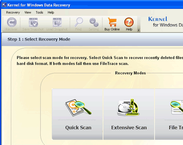 Nucleus Kernel - Formateed Drive Recovery software Screenshot 1