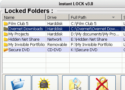 INSTANT LOCK: No:#1 FOLDER LOCK Software Screenshot 1