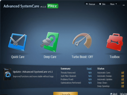 Advanced WindowsCare Professional Screenshot 1