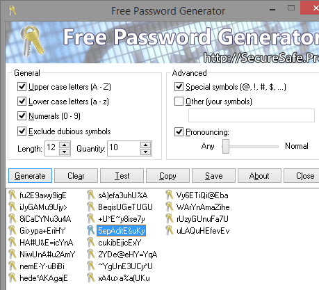 Mar Password Generator Screenshot 1