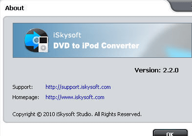 iSkysoft DVD to iPod Converter Screenshot 1